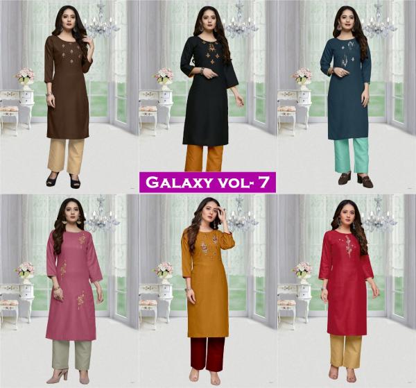 Galaxy 7-Cotton-Fancy-Kurti